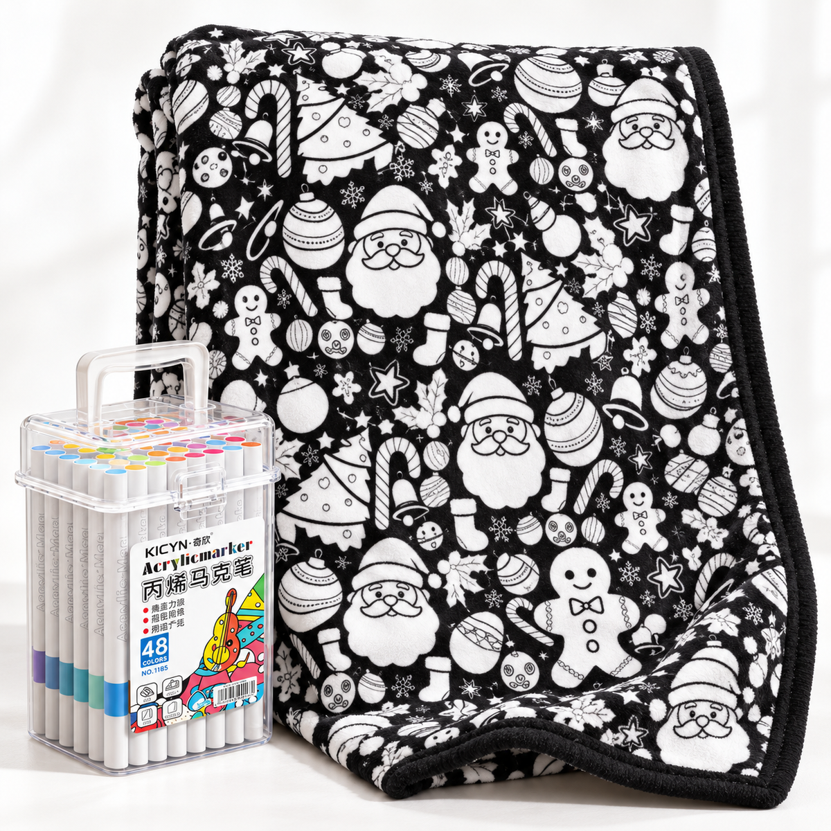 Little Christmas Coloring Canvas