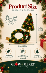 Glow & Merry Christmas Projector Light — USB Powered Holiday Night Light with 6+ Festive Patterns